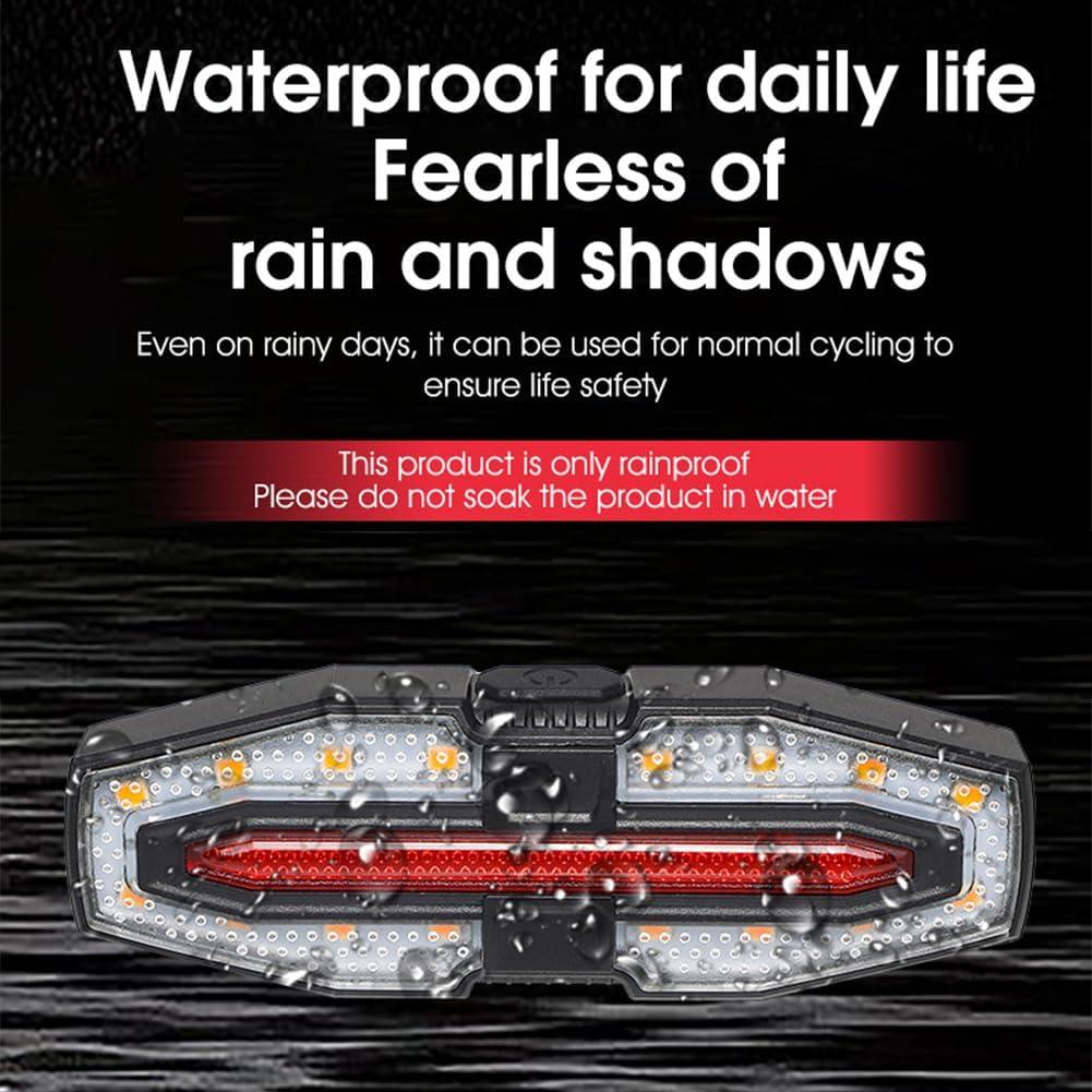 Luz Trasera LED WSKEJI Recargable USB Impermeable con Control Remoto