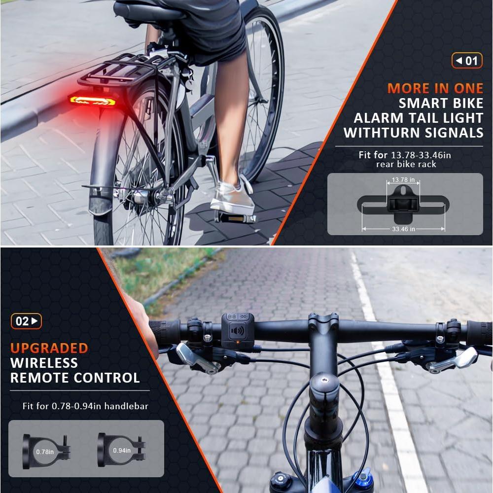 Luz Trasera Inteligente Onvian SF-31 para Bicicleta 160 Lúmenes