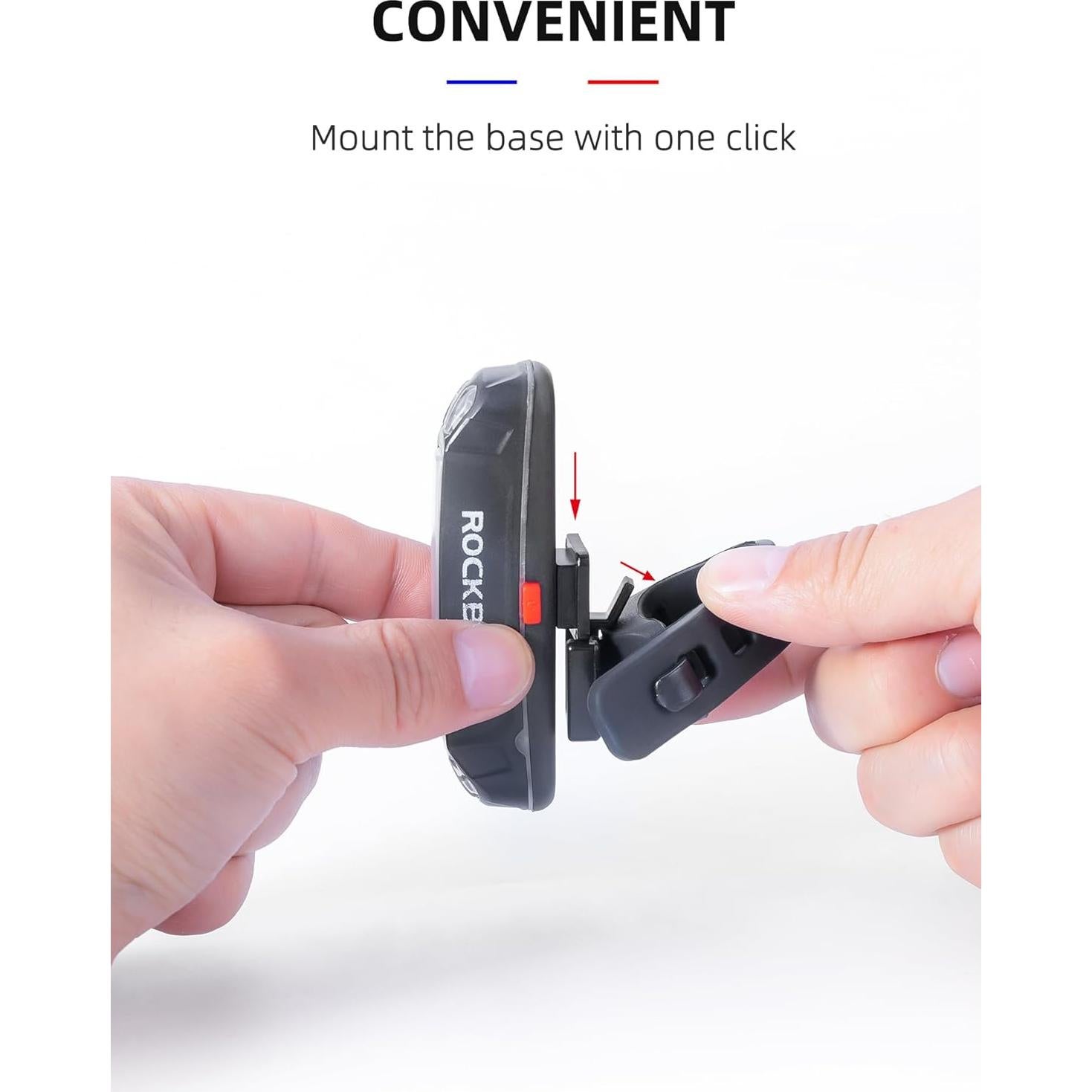 Luz Trasera de Bicicleta ROCKBROS Recargable USB 350 Lúmenes