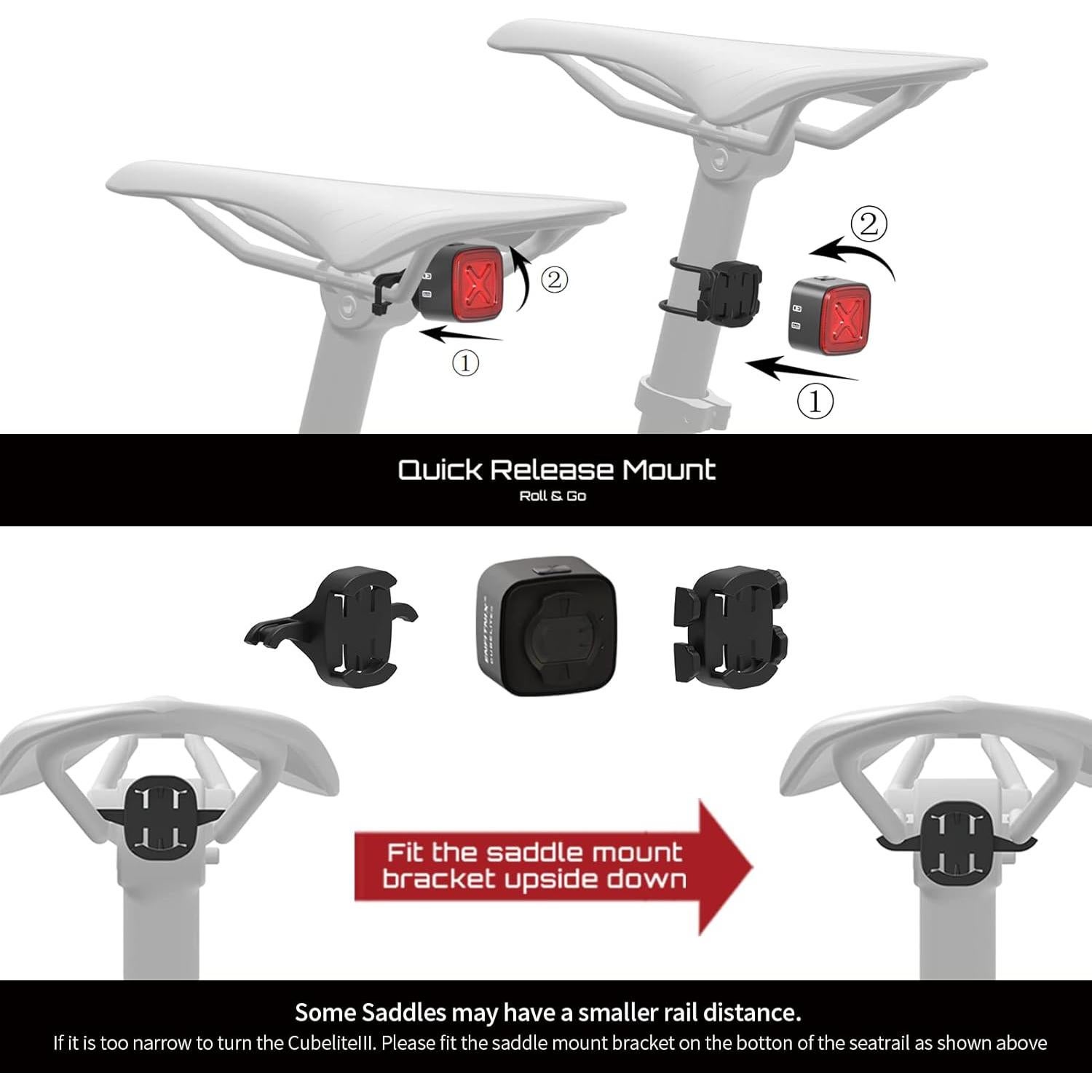 Luz Inteligente para Bicicleta ENFITNIX CUBELITE III LED USB-C