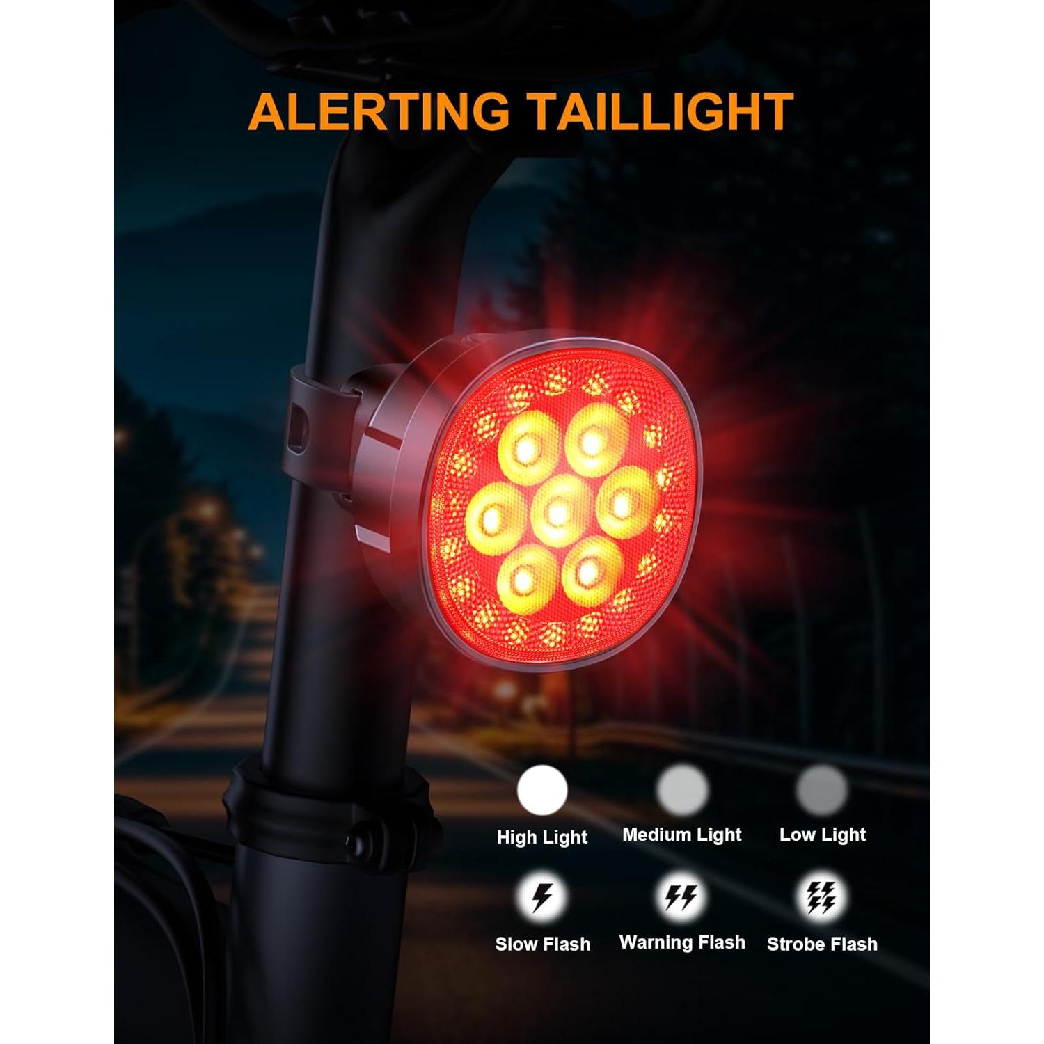 Luces LED Recargables para Bicicleta Viccux Q7 IP65 12 Modos