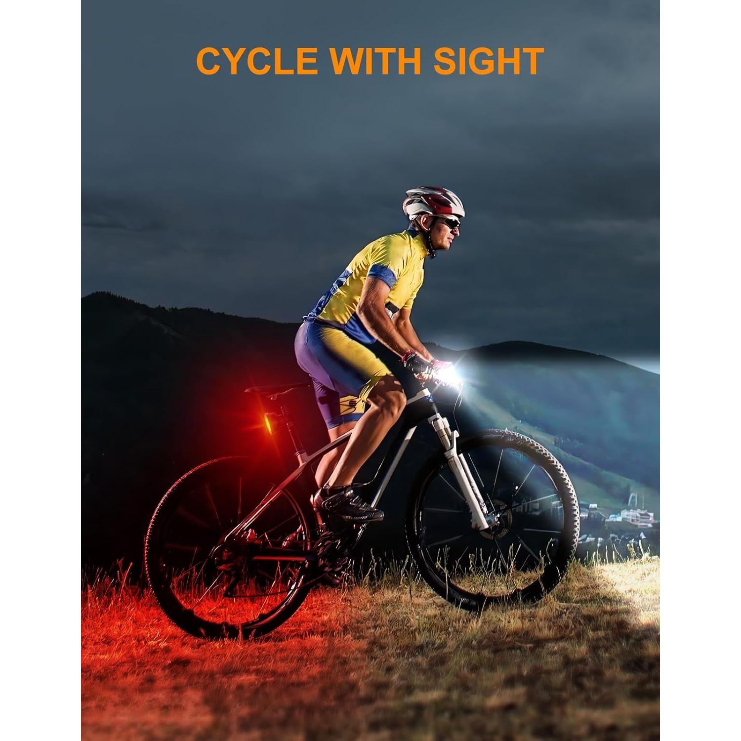 Luces LED Recargables para Bicicleta Viccux Q7 IP65 12 Modos