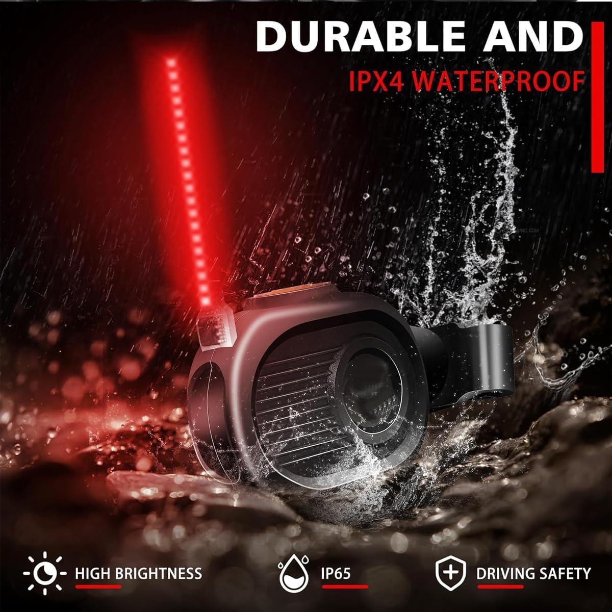 Luz Trasera LED CTHDZSW para Bicicleta, Recargable, Impermeable