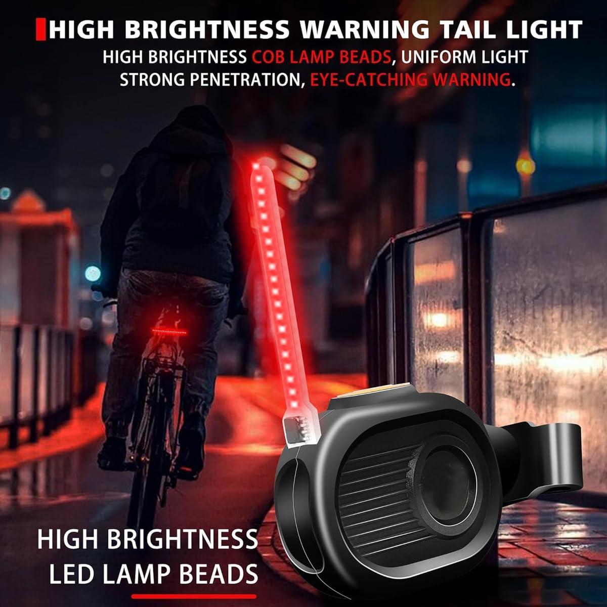 Luz Trasera LED CTHDZSW para Bicicleta, Recargable, Impermeable