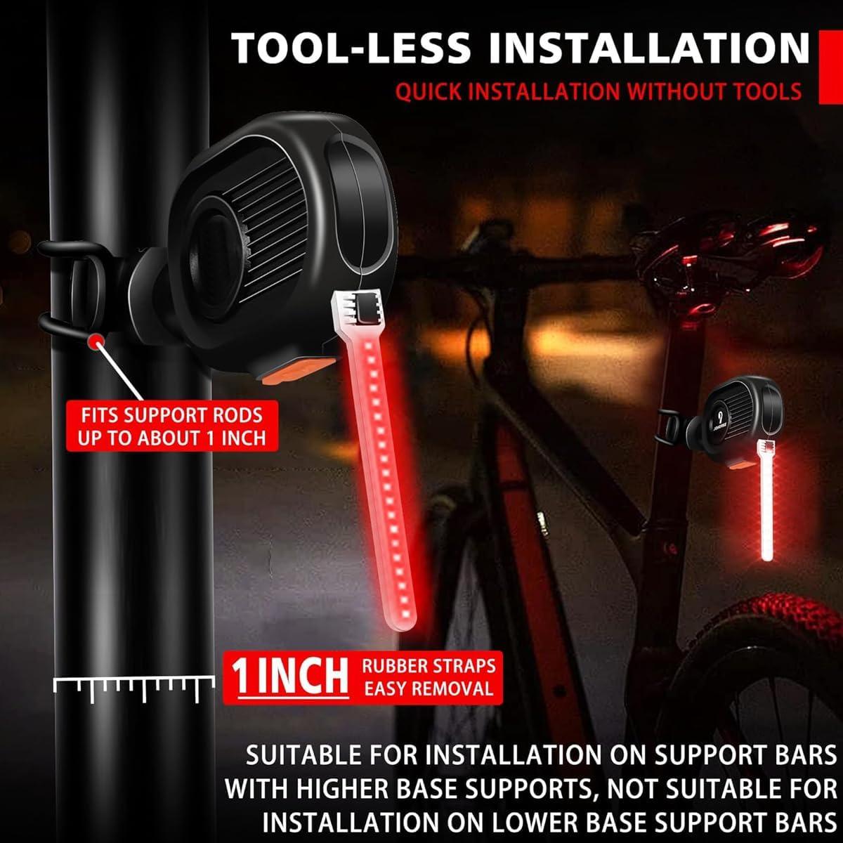 Luz Trasera LED CTHDZSW para Bicicleta, Recargable, Impermeable
