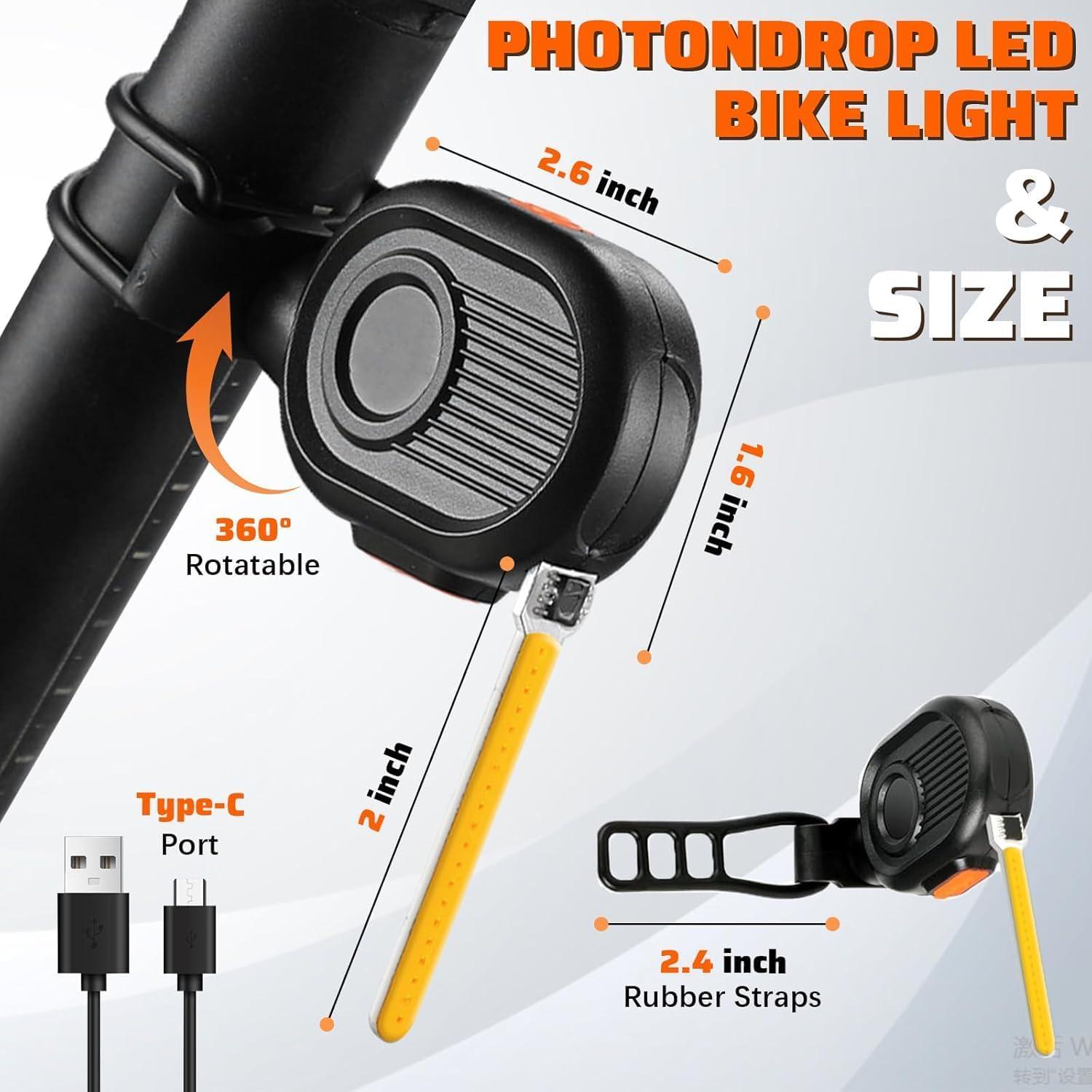 Luz Trasera LED CTHDZSW para Bicicleta, Recargable, Impermeable