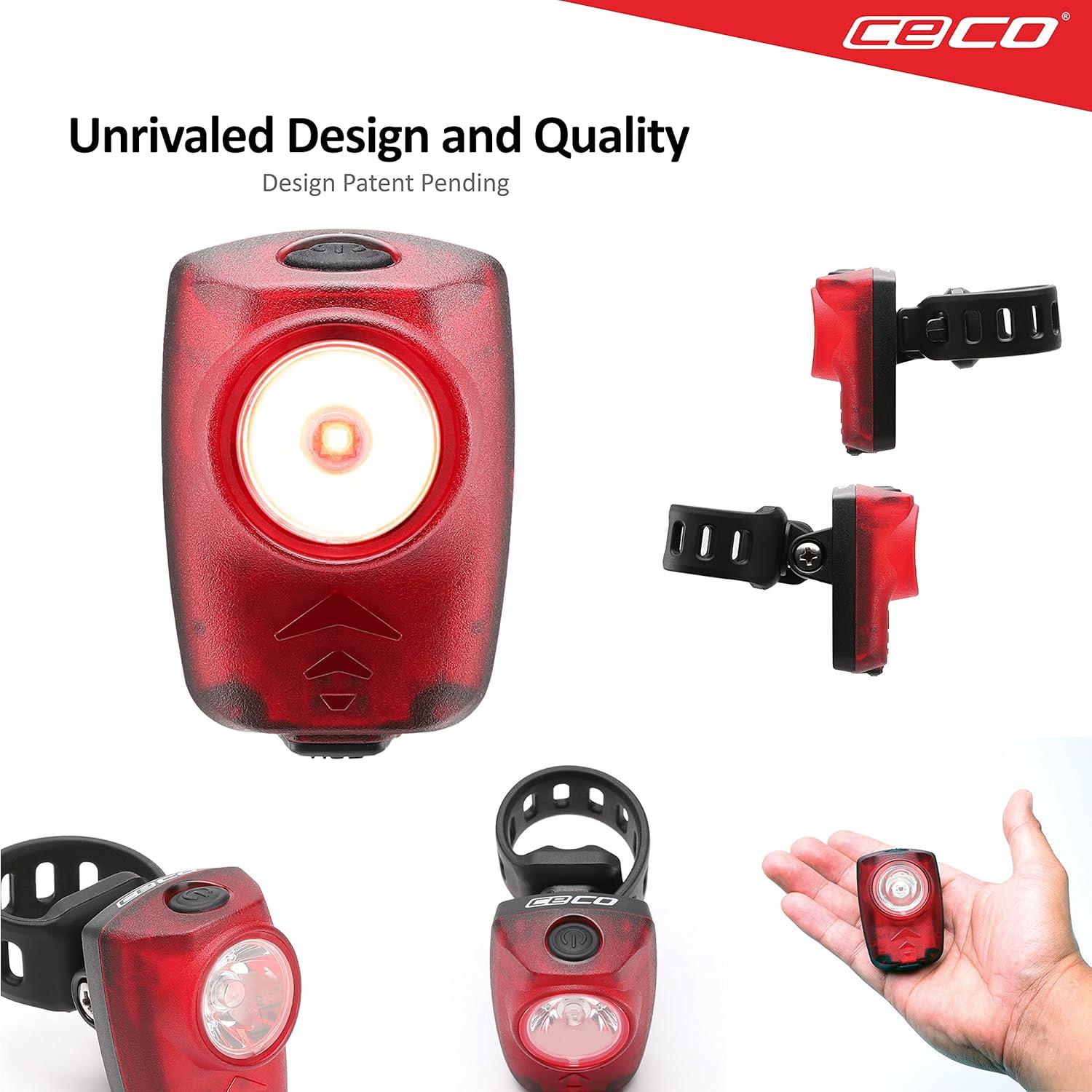 Luz Trasera de Bicicleta CECO 150 Lúmenes Recargable IP67