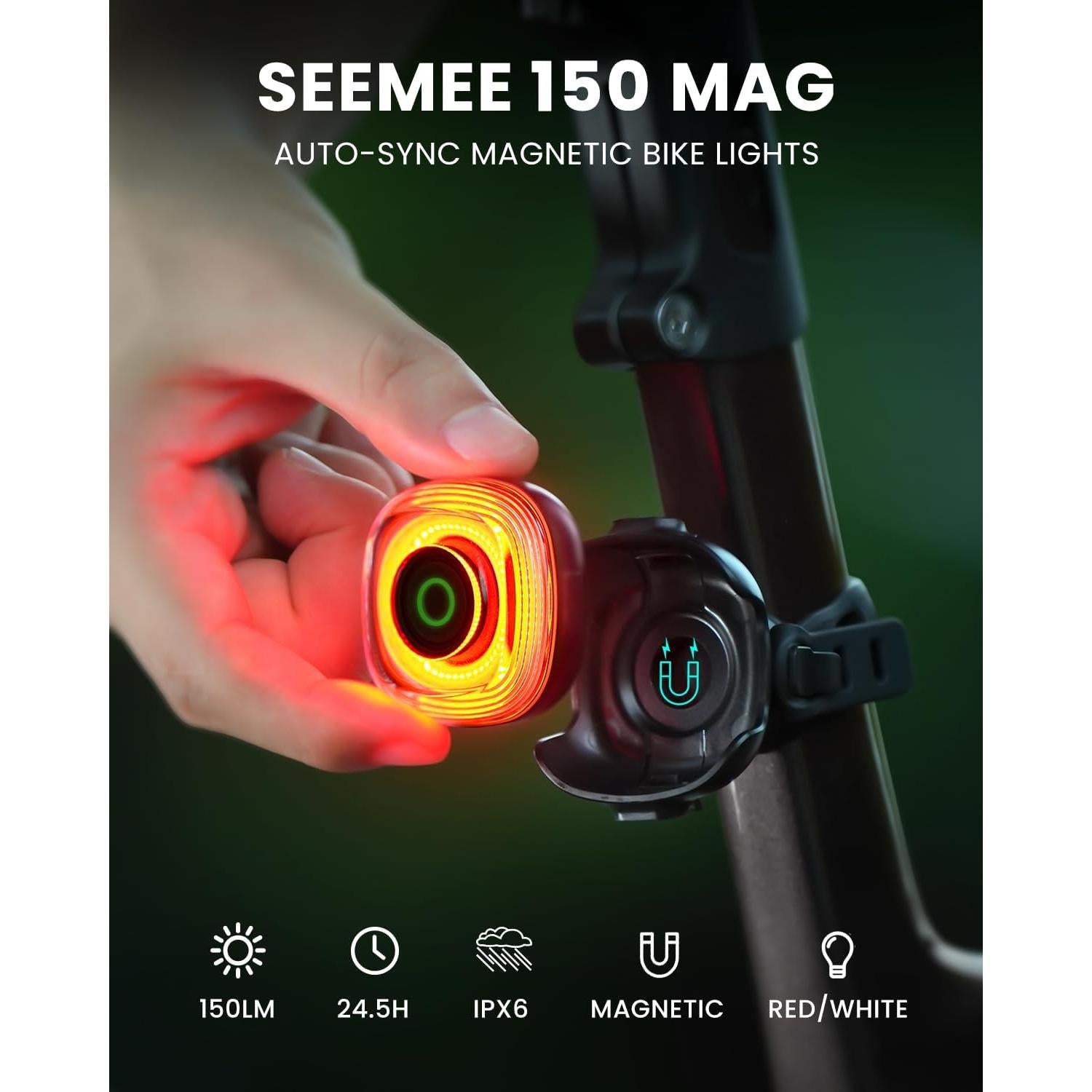 Luces Traseras Magicshine SEEMEE 150 MAG Recargables USB-C