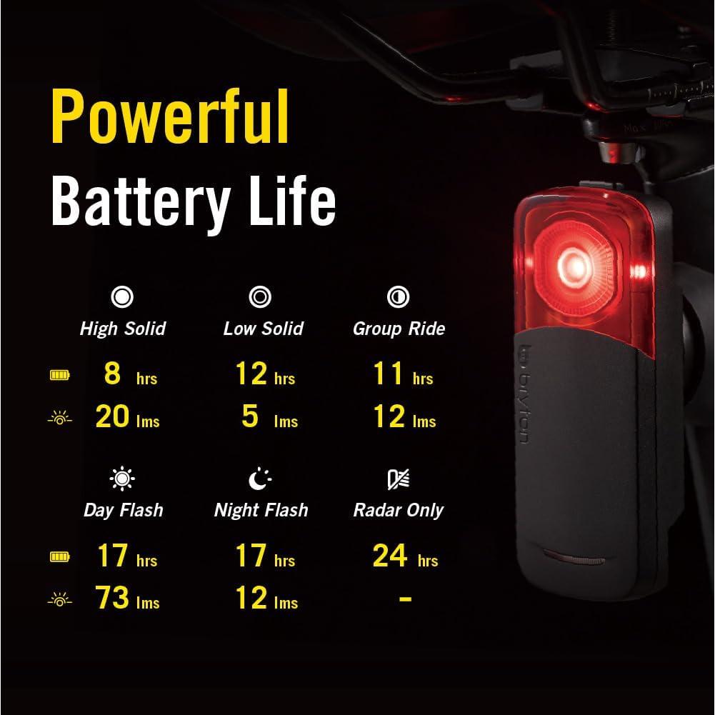 Radar de Ciclismo Bryton Gardia R300L con Luz Trasera 73 Lúmenes