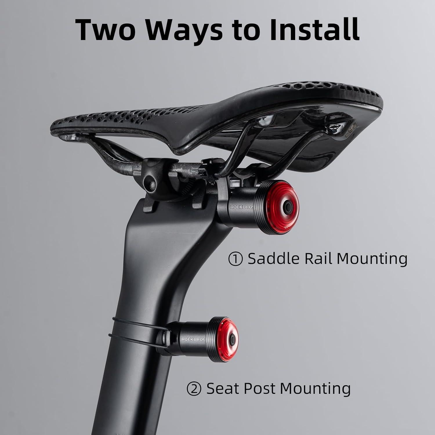 Luz Trasera para Bicicleta Rockbros con Detección de Frenado