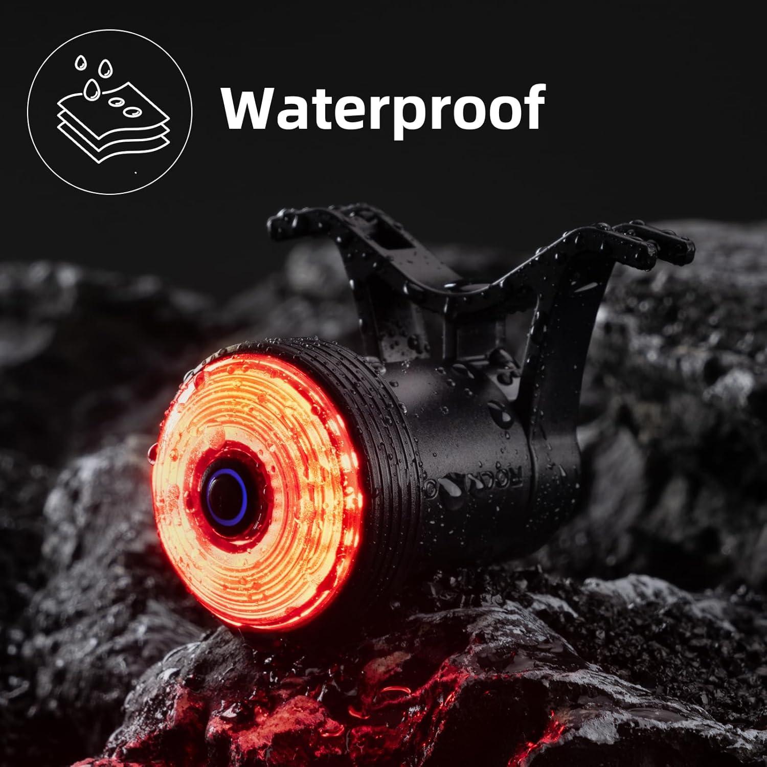 Luz Trasera para Bicicleta Rockbros con Detección de Frenado