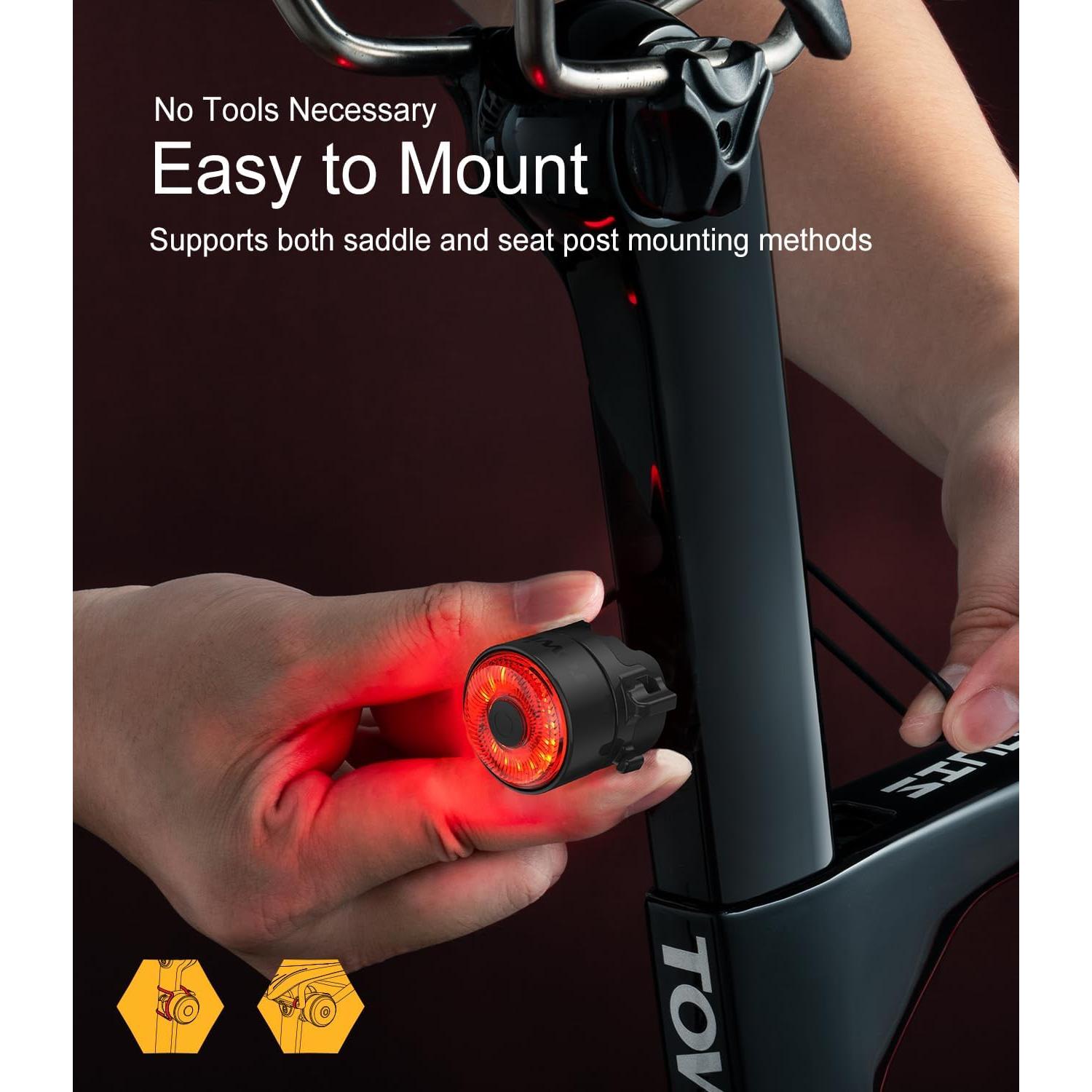 Luz Trasera de Bicicleta TOWILD TL03 LED Recargable IPX6