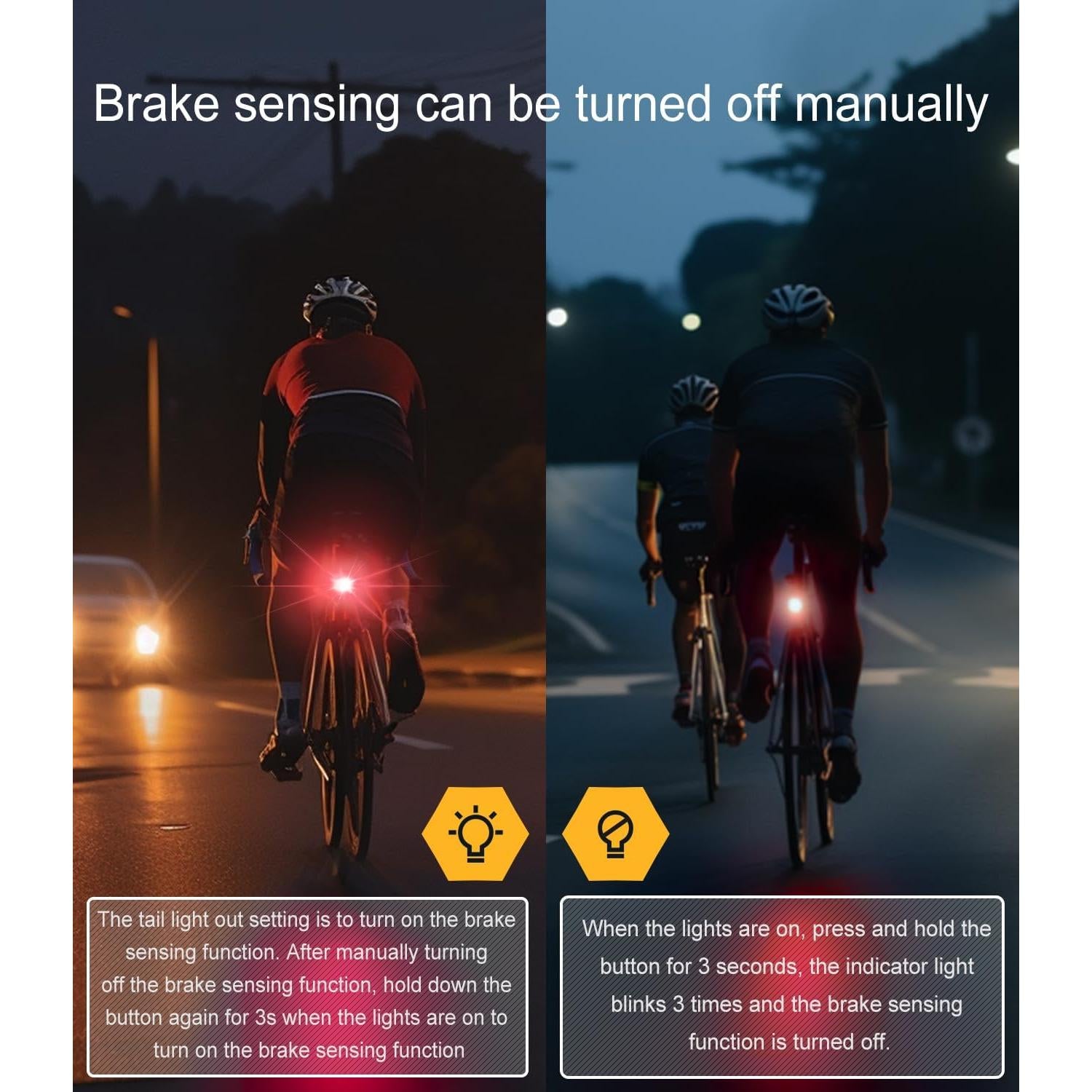 Luz Trasera de Bicicleta TOWILD TL03 LED Recargable IPX6