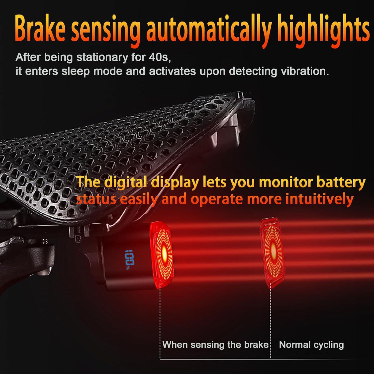 Luz Trasera Inteligente REYUNGGO AQY-0123 con Pantalla Digital
