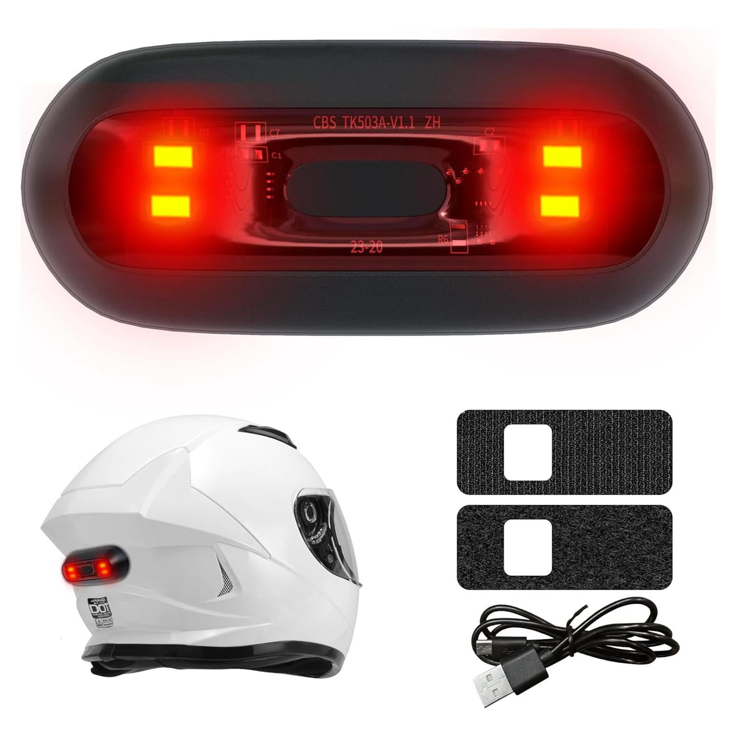 Luz para Casco JAGASOL JS-TKWD-4 LED Impermeable