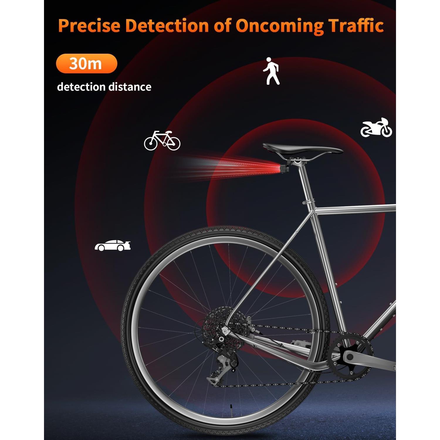 Luz Trasera de Radar Onvian KS-SF31 Recargable IPX64