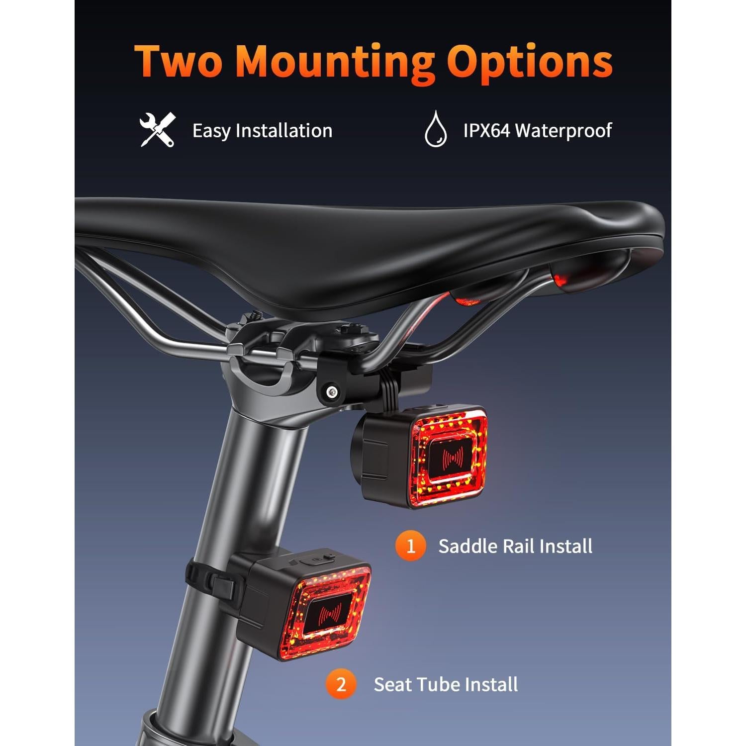 Luz Trasera de Radar Onvian KS-SF31 Recargable IPX64