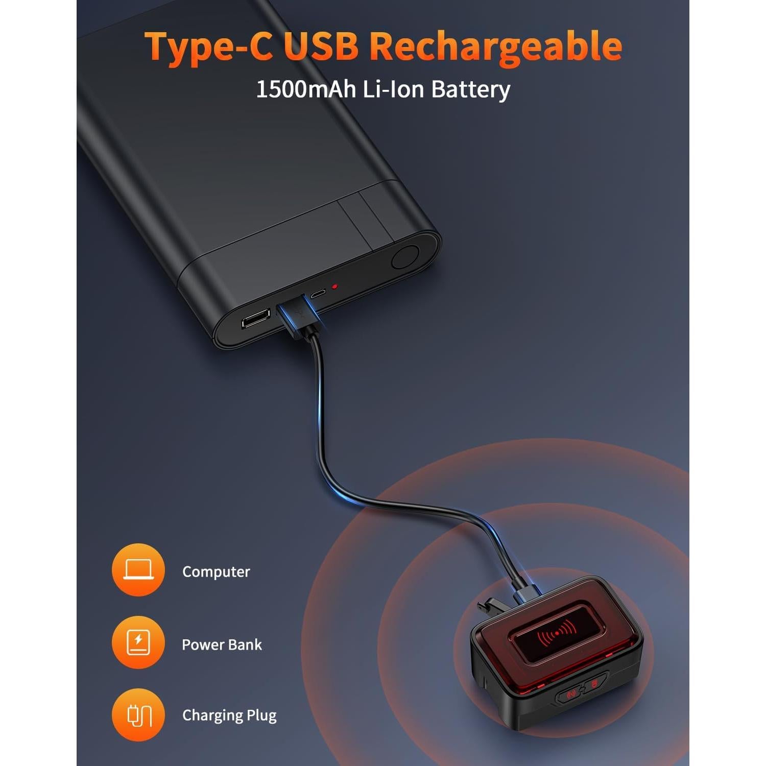 Luz Trasera de Radar Onvian KS-SF31 Recargable IPX64