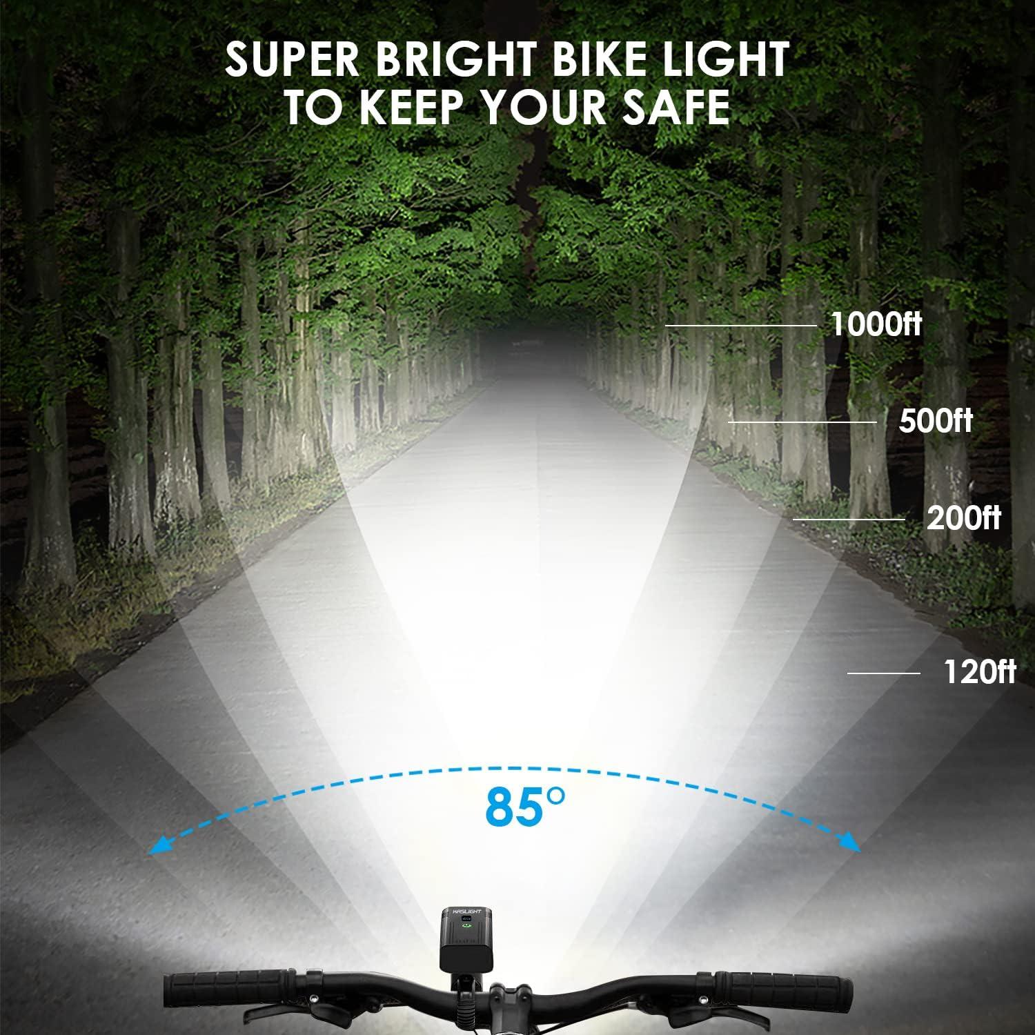 Luces de Bicicleta KASLIGHT 10000 Lúmenes LED Recargables