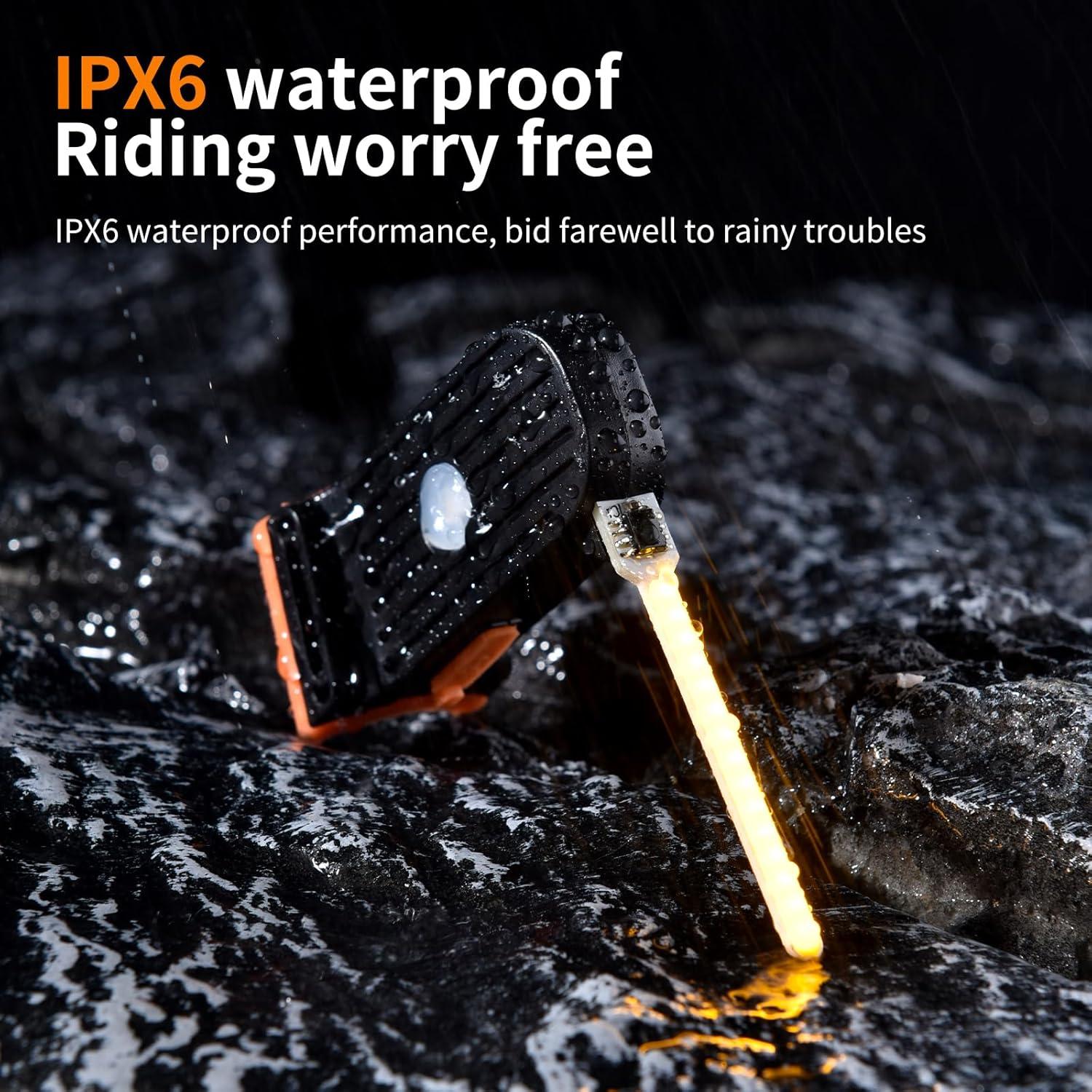 Luz Trasera LED ACRUNU LSD01-RD-YY Verde, 3 Modos, USB