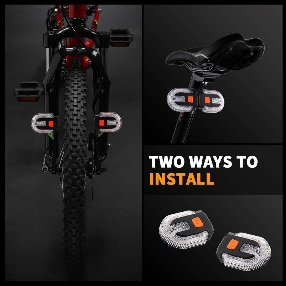 Luz Trasera de Bicicleta Teguangmei con Señal de Giro 120 Lúmenes