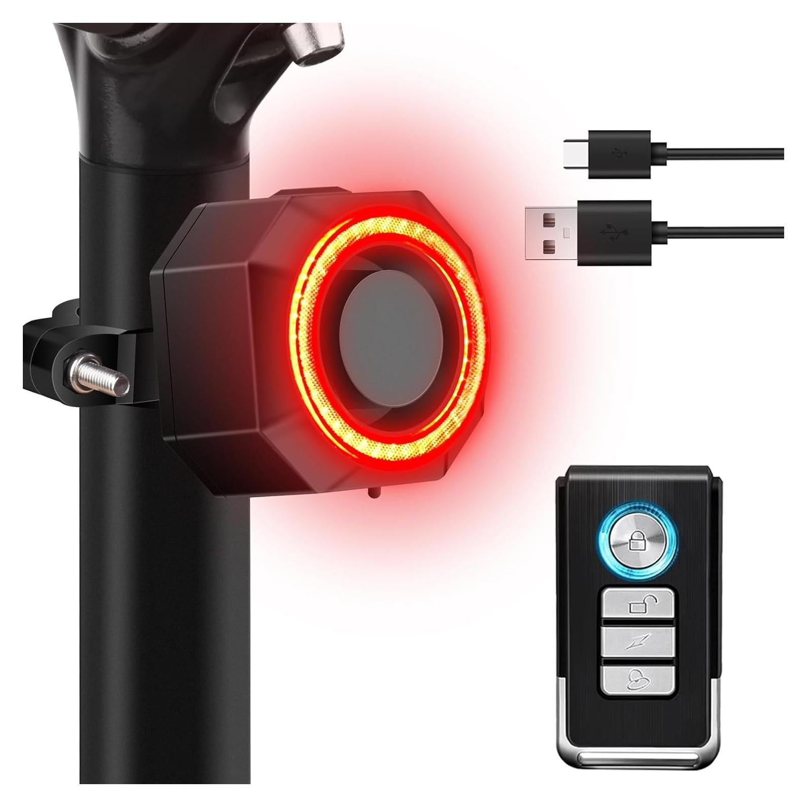 Luz Trasera Inteligente NineLeaf KS-SF33R con Alarma 113dB