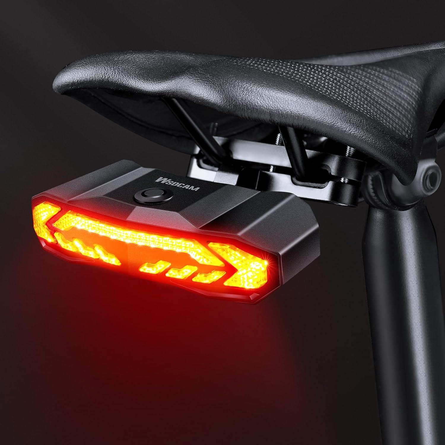 Luz Trasera Inteligente WSDCAM para Bicicleta con Control Remoto