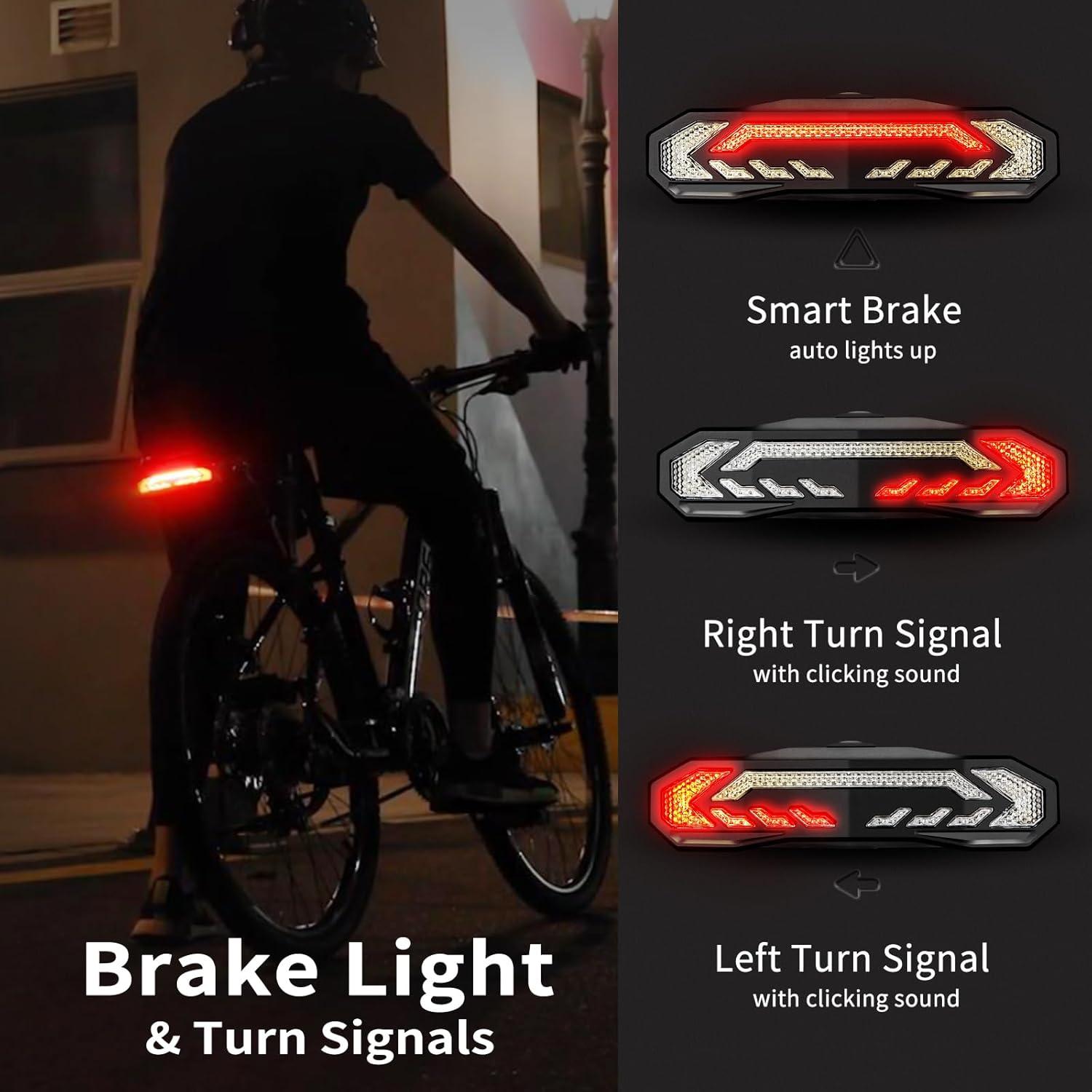 Luz Trasera Inteligente WSDCAM para Bicicleta con Control Remoto