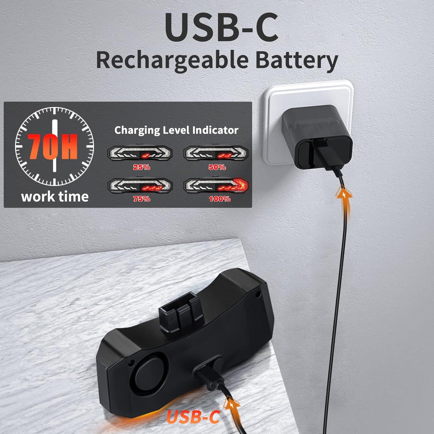 Luz Trasera Inteligente WSDCAM para Bicicleta con Control Remoto