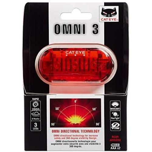 Luz de Seguridad CATEYE OMNI 3 LED Trasera Impermeable IPX4
