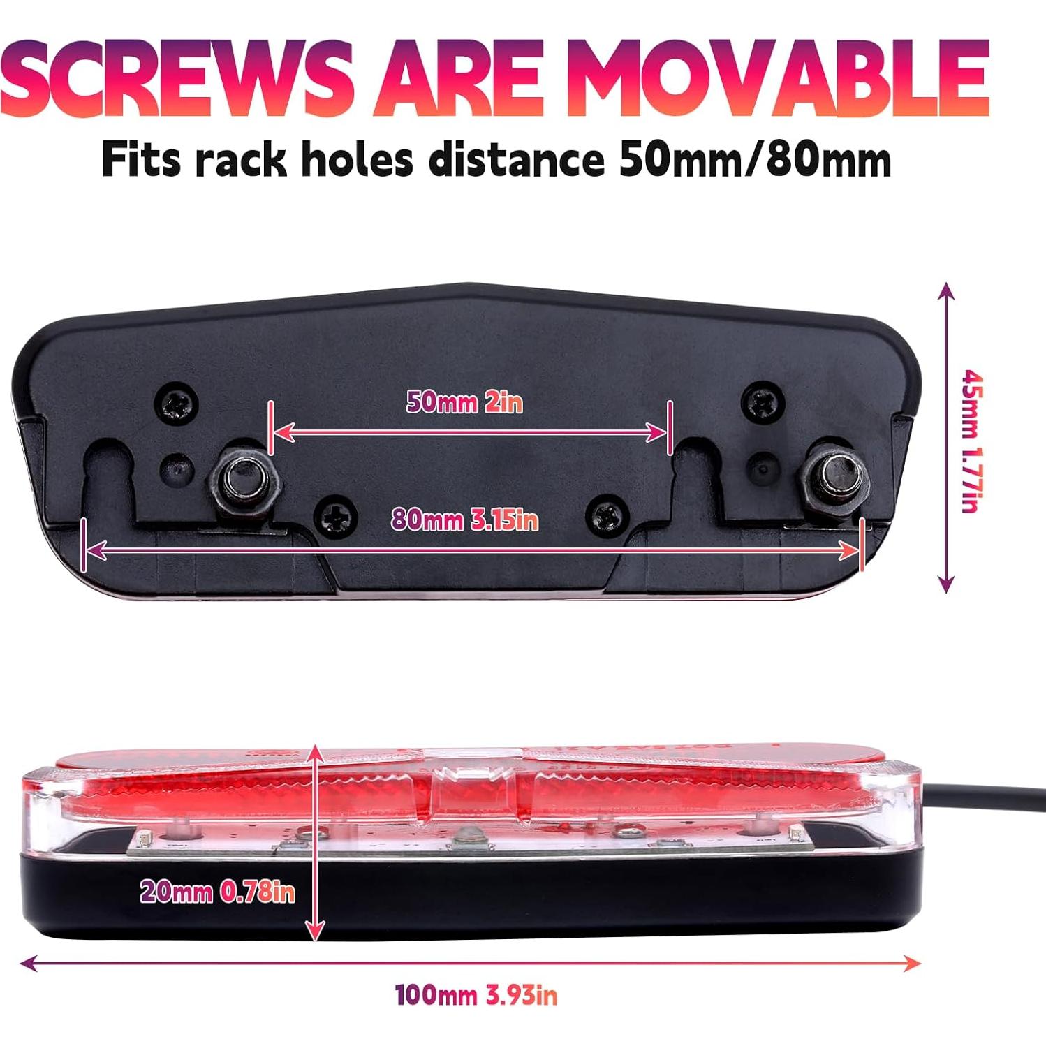 Luz Trasera Zaisport ER-18 para EBike DC 6V-60V Impermeable