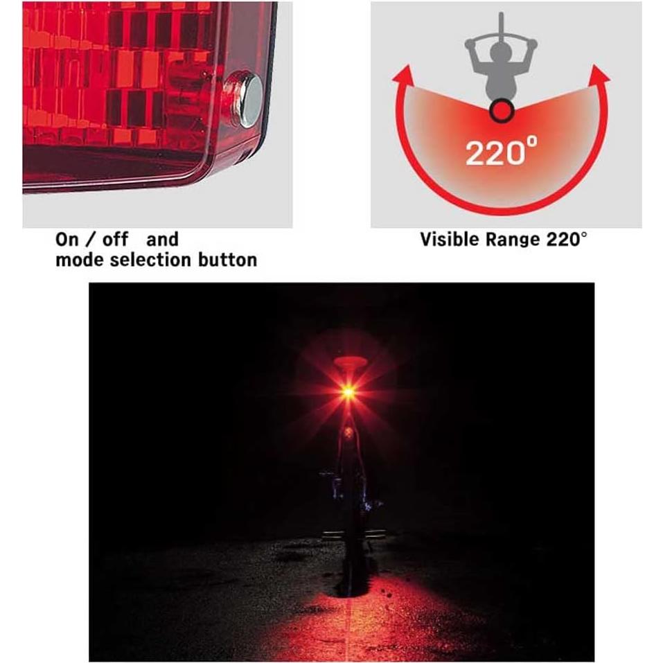 Luz Trasera de Bicicleta Topeak RedLite Aura LED Roja 5.5x4cm