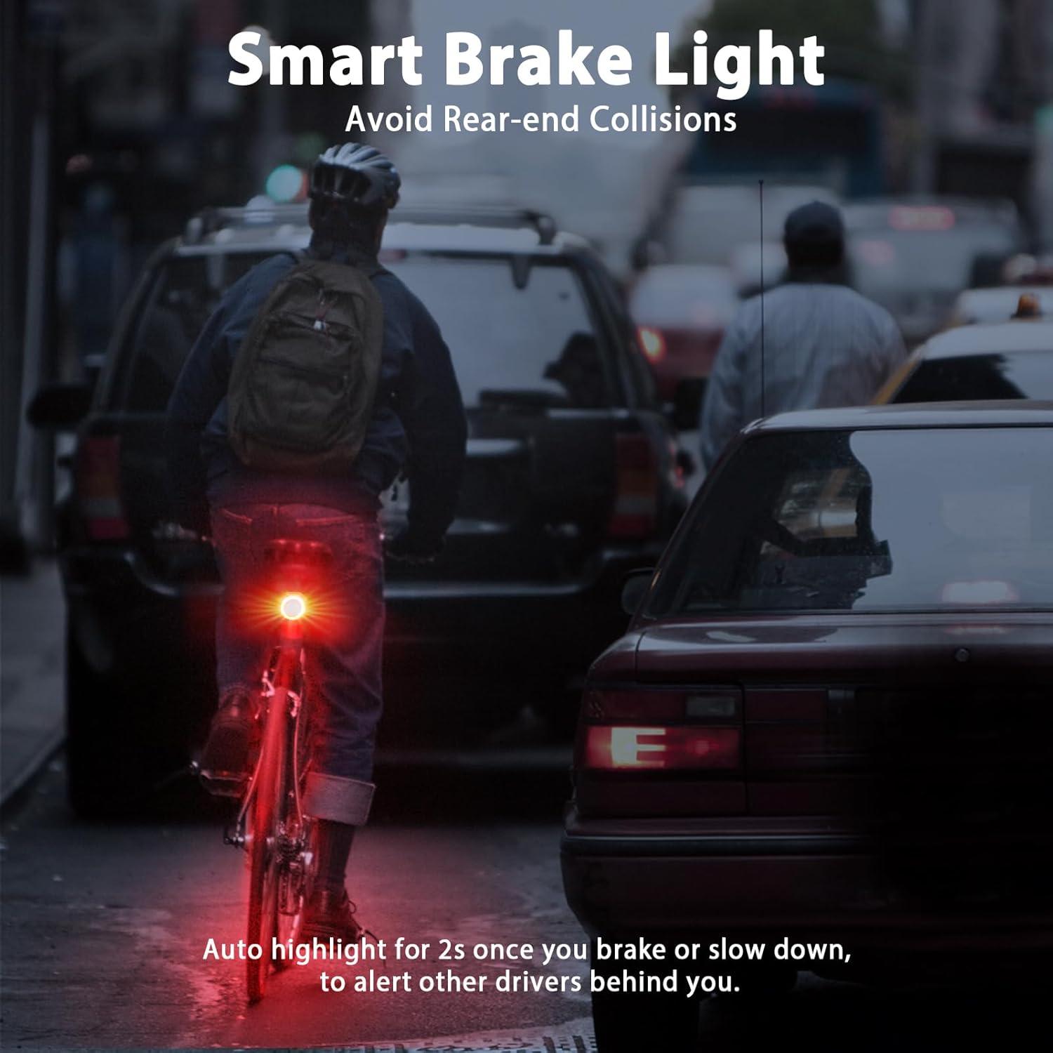 Luz Trasera de Bicicleta WSDCAM KS-SF33R con Alarma 110dB