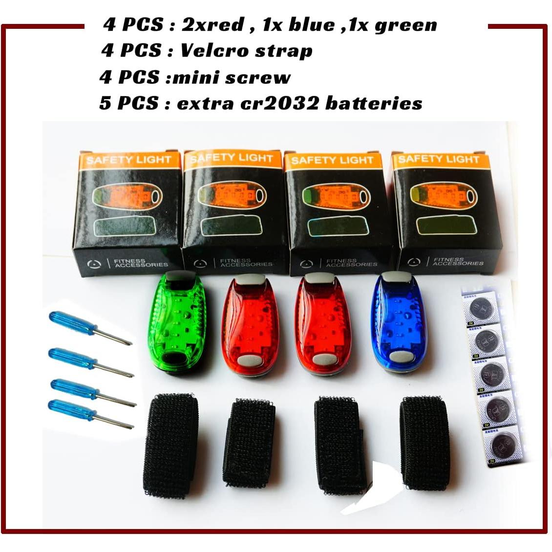 Luz Trasera LED Constefire - Paquete de 4, Impermeable, 3 Modos