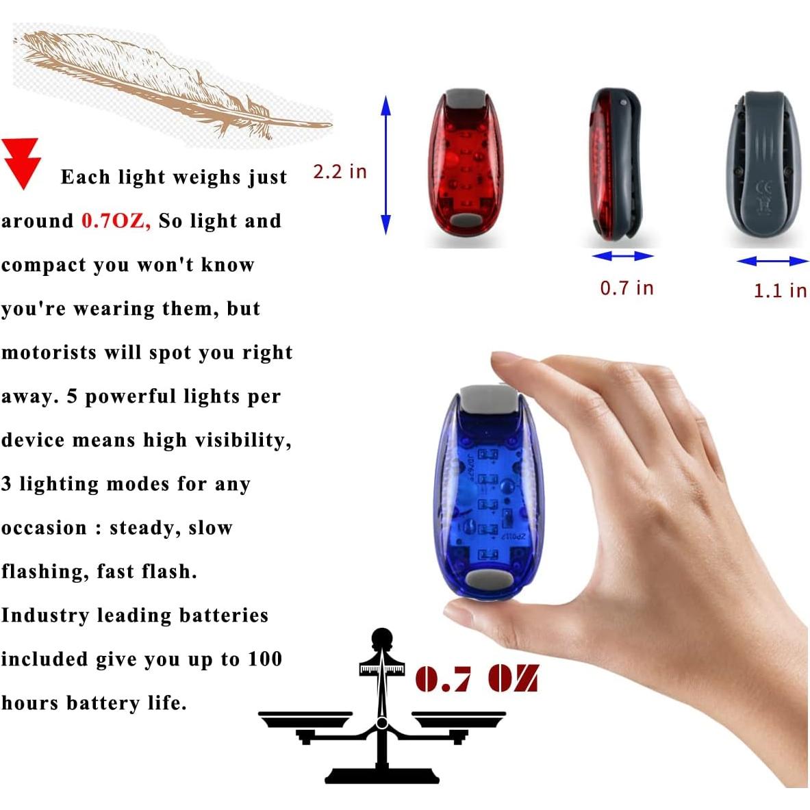 Luz Trasera LED Constefire - Paquete de 4, Impermeable, 3 Modos