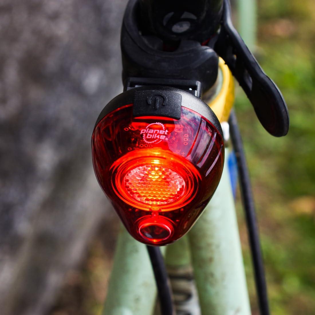 Luz Trasera de Bicicleta Planet Bike Rojo 100 USB-C 100 Lúmenes