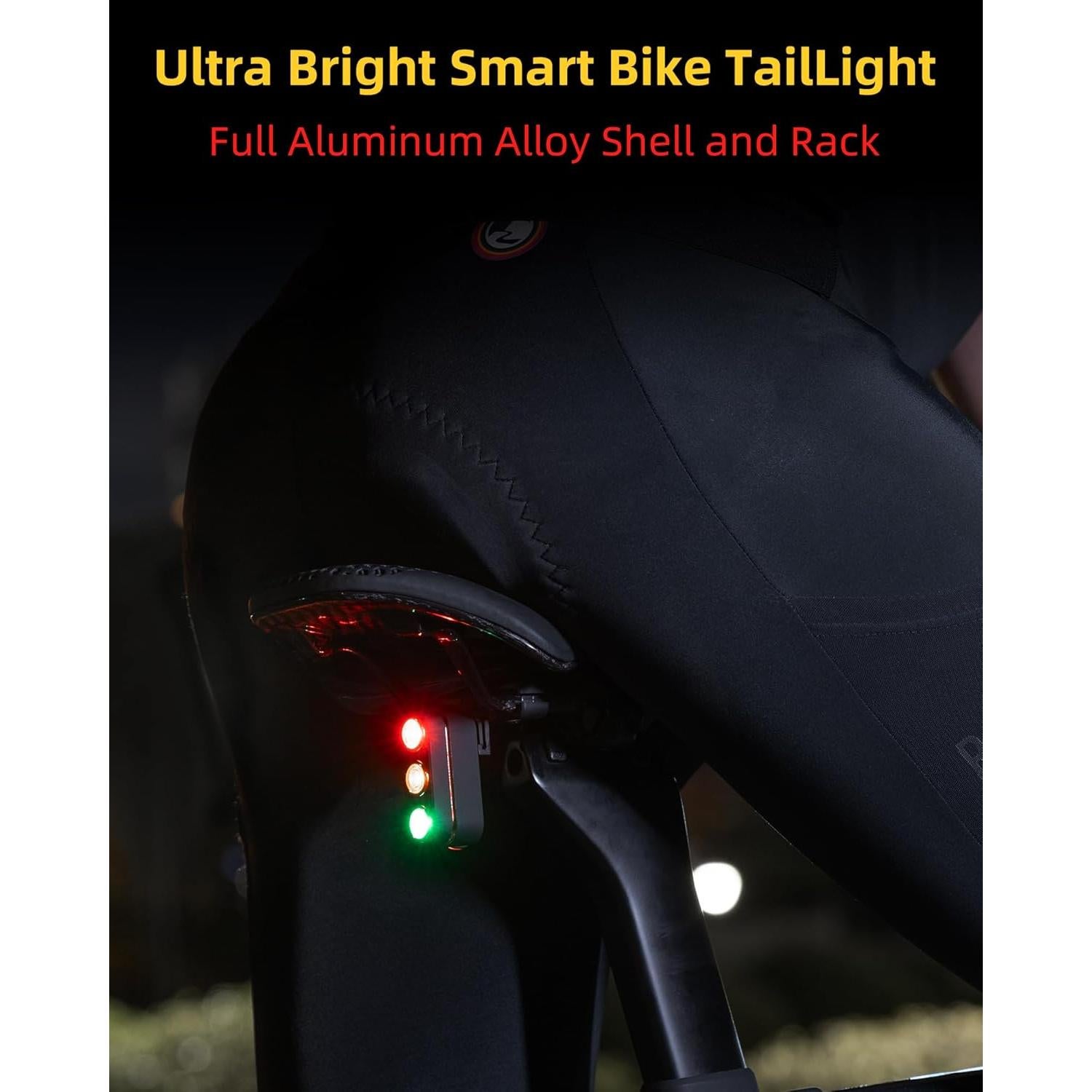 Luz Trasera Recargable ROCKBROS para Bicicleta IPX6 120 Lúmenes