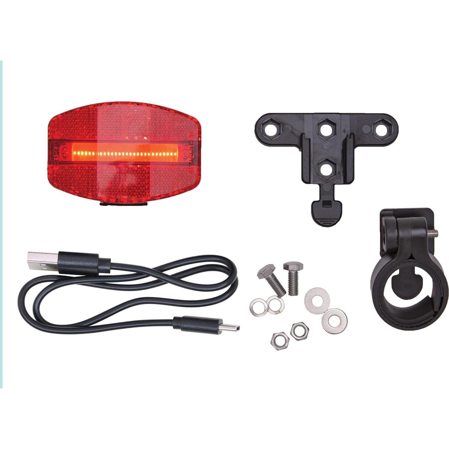 Luz Trasera USB para Bicicleta Planet Bike Rojo 28 LED IP65
