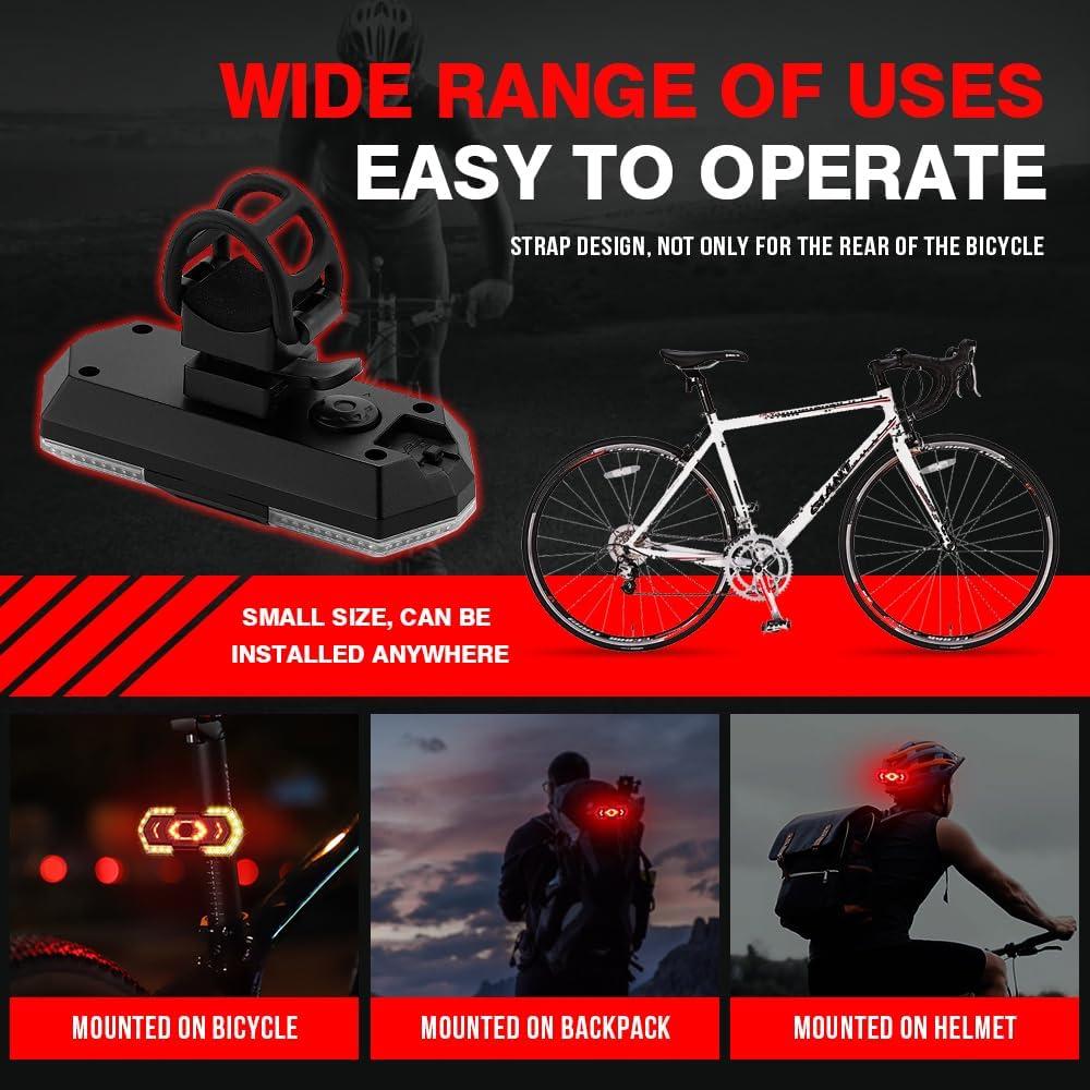 Luz Trasera de Bicicleta KaiDengZhe LED Recargable USB 5 Modos