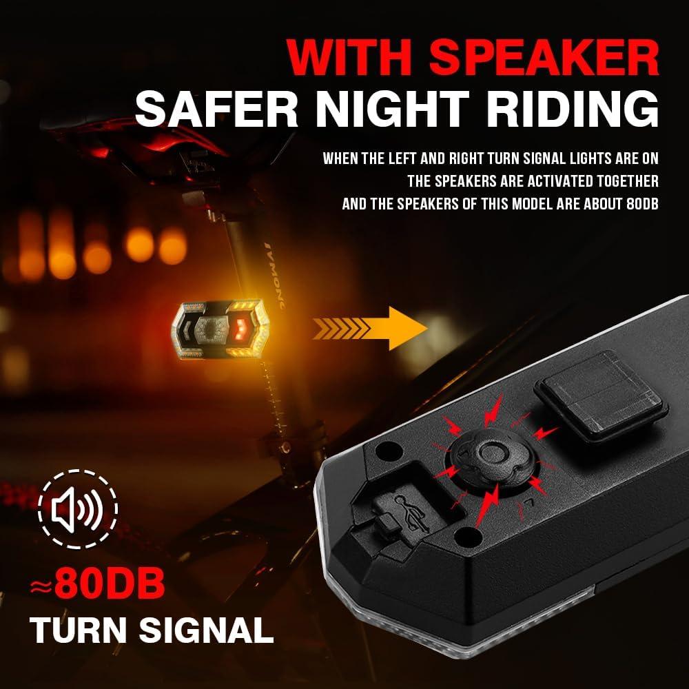 Luz Trasera de Bicicleta KaiDengZhe LED Recargable USB 5 Modos