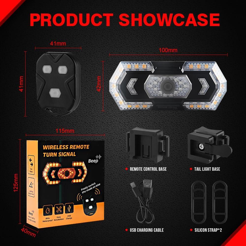 Luz Trasera de Bicicleta KaiDengZhe LED Recargable USB 5 Modos