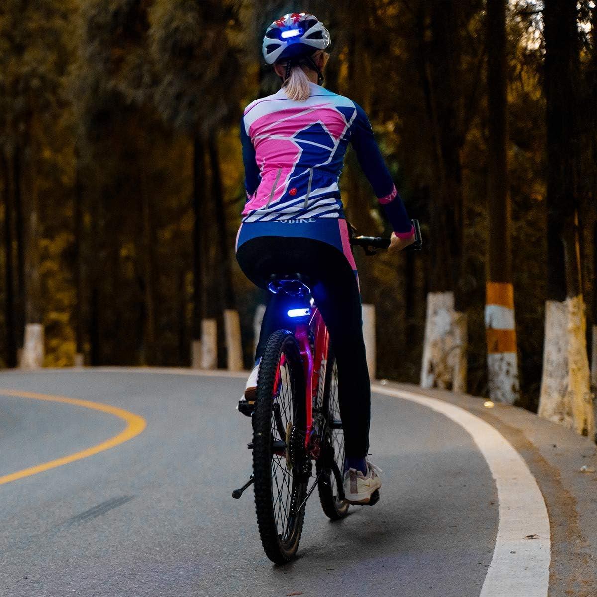 Luces Traseras LED Recargables Volcano Eye Azul 2 Pzs IPX4