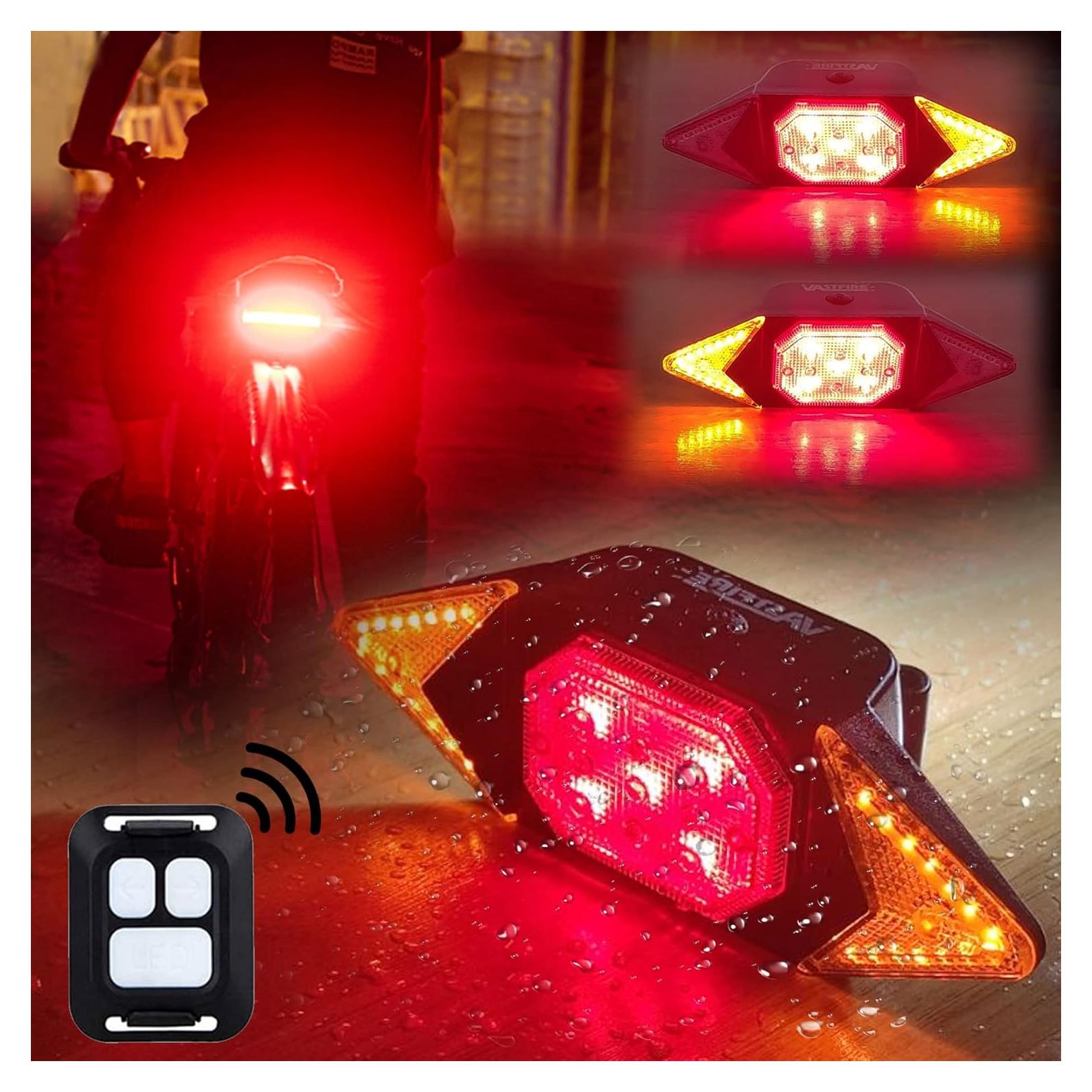 Luces de Giro Recargables VASTFIRE Luz Trasera 100 Lúmenes