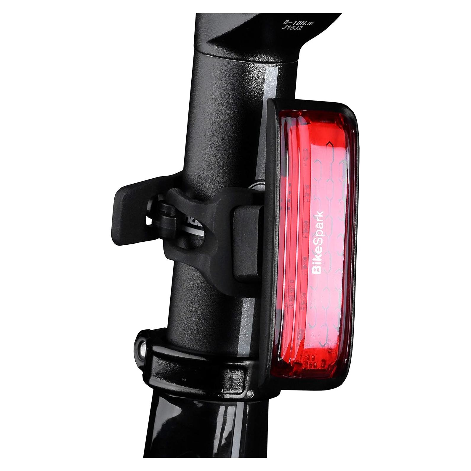 Luz Trasera LED BikeSpark G2 - Recargable USB, IPX5, 20 Lúmenes
