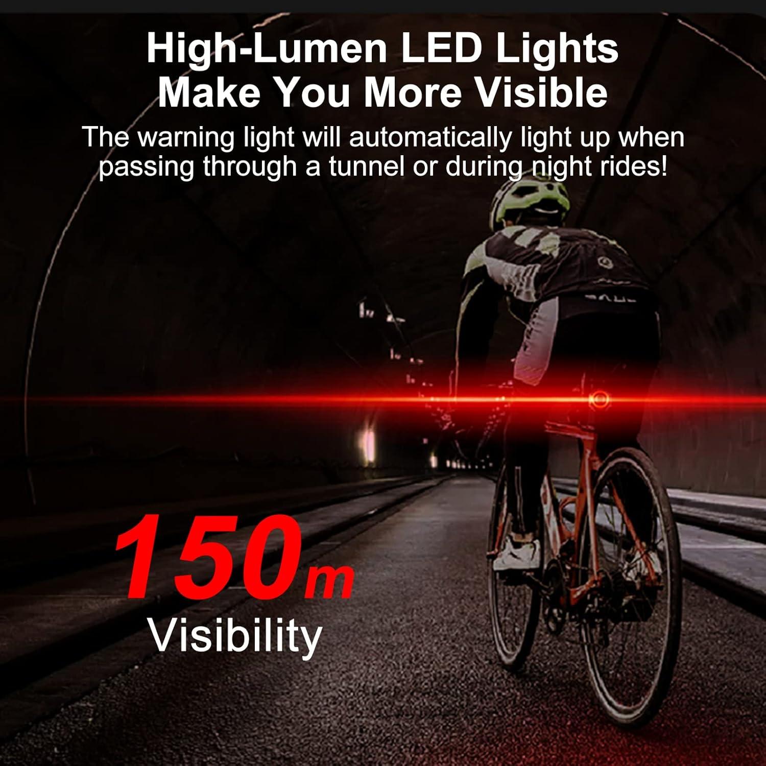 Antfire Luz Trasera Inteligente con Alarma 110 dB para Bicicleta