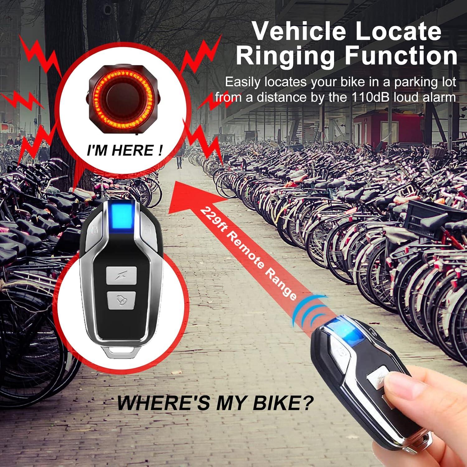 Antfire Luz Trasera Inteligente con Alarma 110 dB para Bicicleta