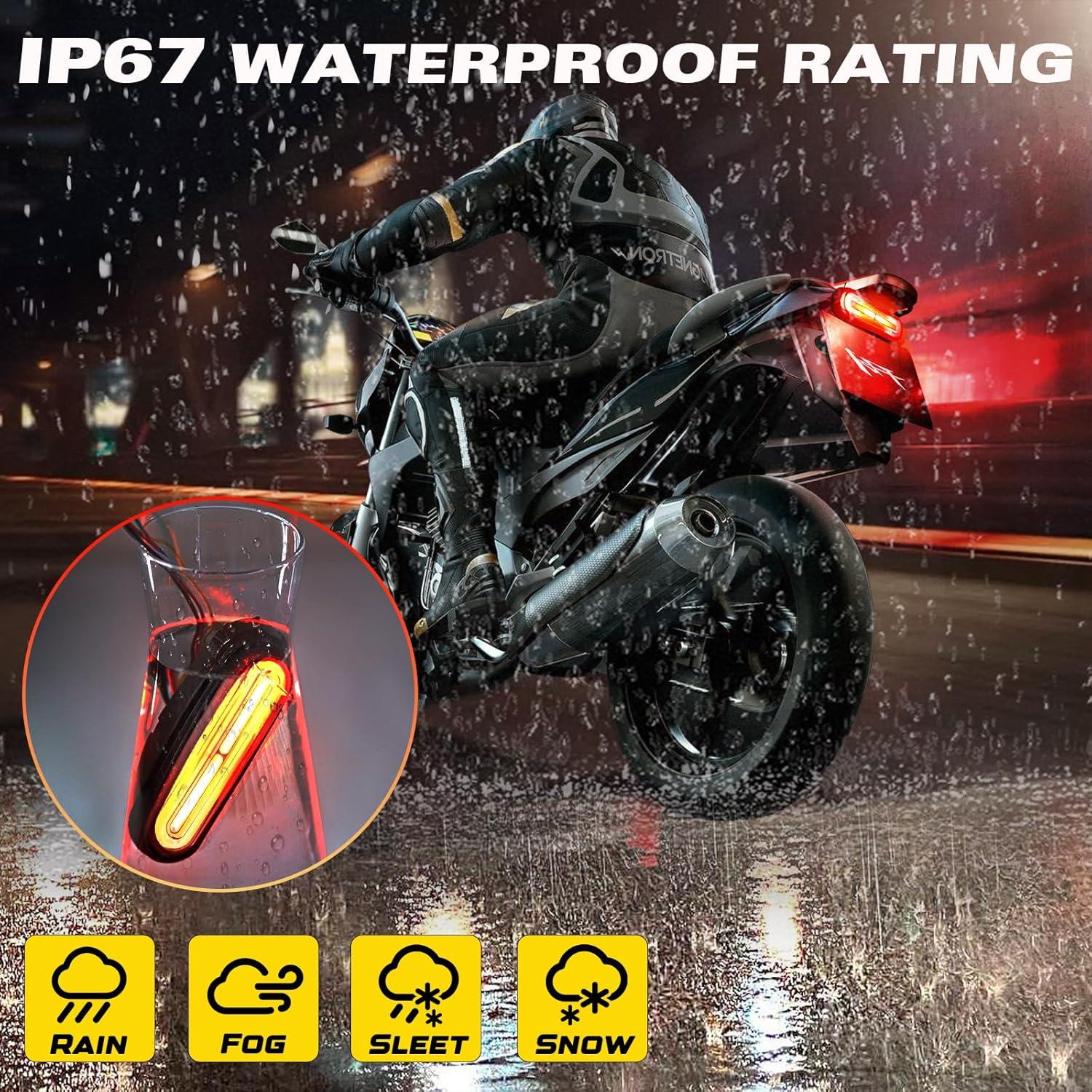 Luz de Freno y Señales de Giro Alopee 5" IP67 para Motocicleta