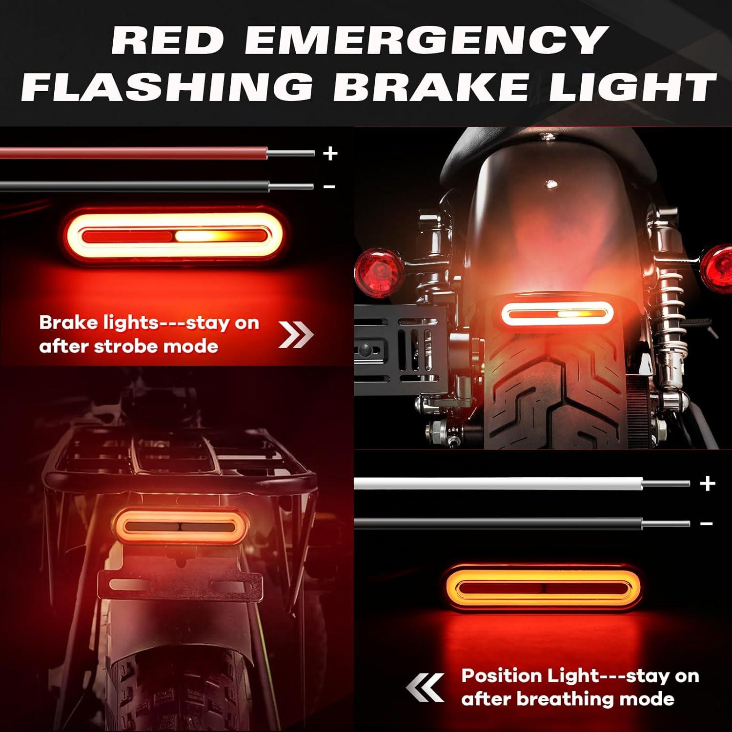 Luz de Freno y Señales de Giro Alopee 5" IP67 para Motocicleta