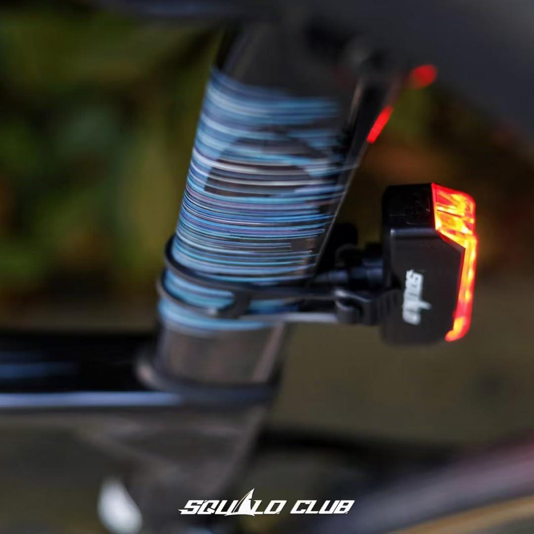 Luz Trasera Recargable SQUALO 30 Lúmenes IPX5 para Bicicleta