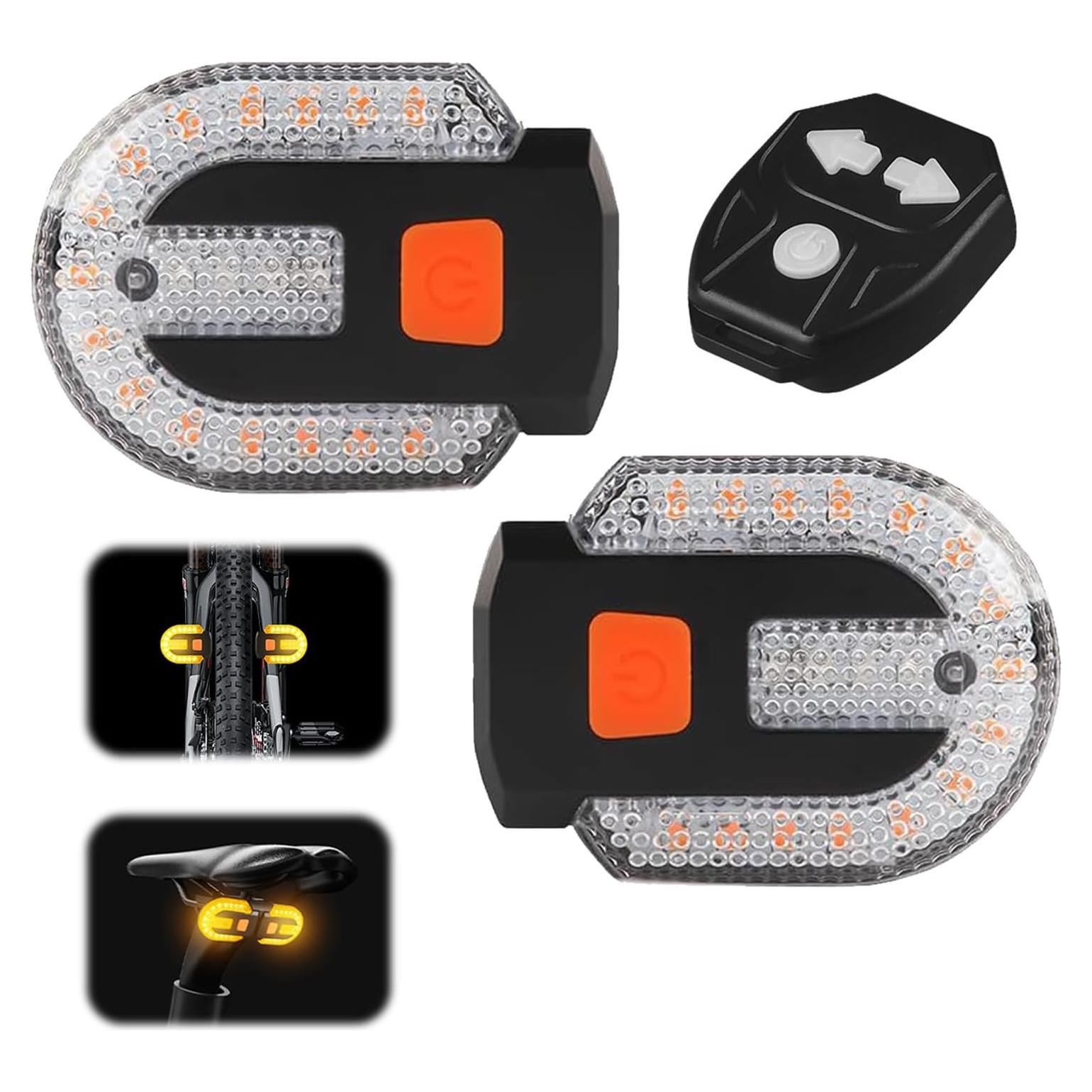 Luz Trasera de Bicicleta DE HILEEFE BT-2 Recargable USB 5 Modos